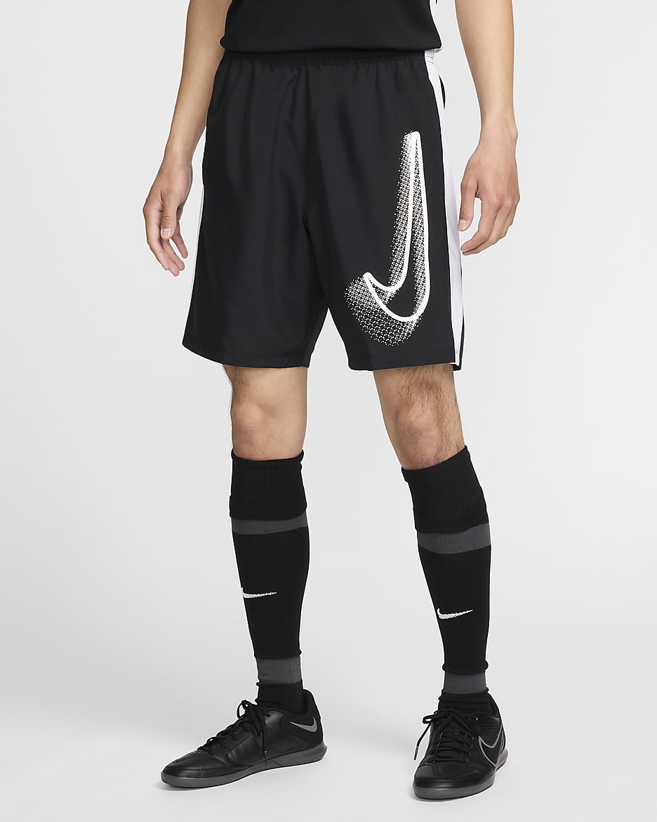 Shorts de fútbol para hombre Nike Academy - Negro/Blanco/Blanco