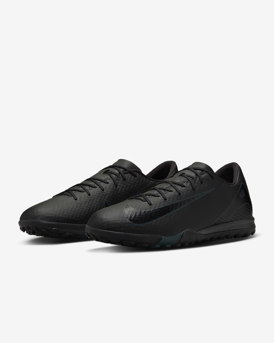 Sapatilhas de futebol de perfil baixo TF Nike Mercurial Vapor 16 Academy - Preto/Deep Jungle/Preto