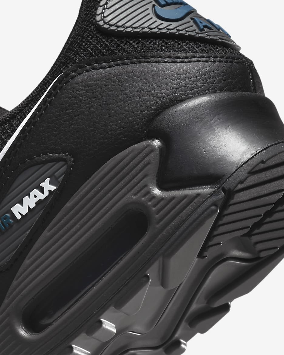 Scarpa Nike Air Max 90 - Uomo - Nero/Marina/Iron Grey/Bianco