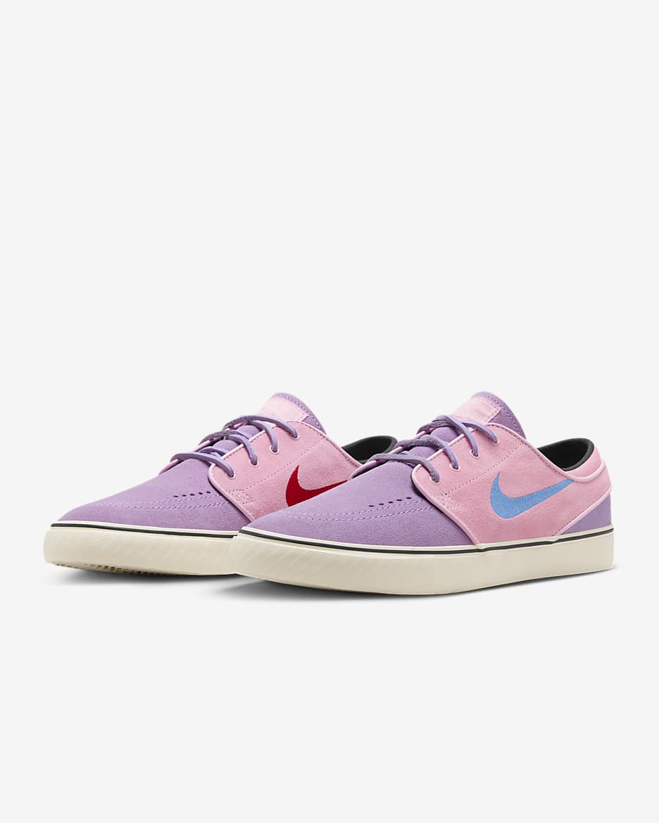 Nike SB Zoom Janoski OG+ Shoes - Lilac/Medium Soft Pink/Coconut Milk/Noise Aqua