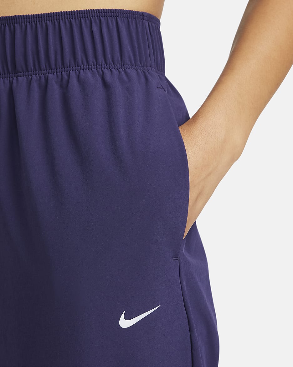 Nike Dri-FIT Fast Women's Mid-Rise 7/8 Running Trousers - Purple Ink