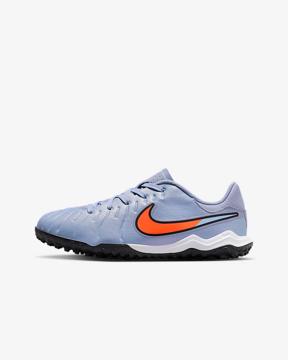Nike Jr. Tiempo Legend 10 Academy Younger/Older Kids' Turf Low-Top Football Shoes - Blue Eclipse/Black
