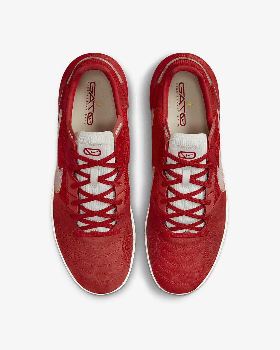 Nike Streetgato Low-Top Football Shoes - University Red/Sail/White