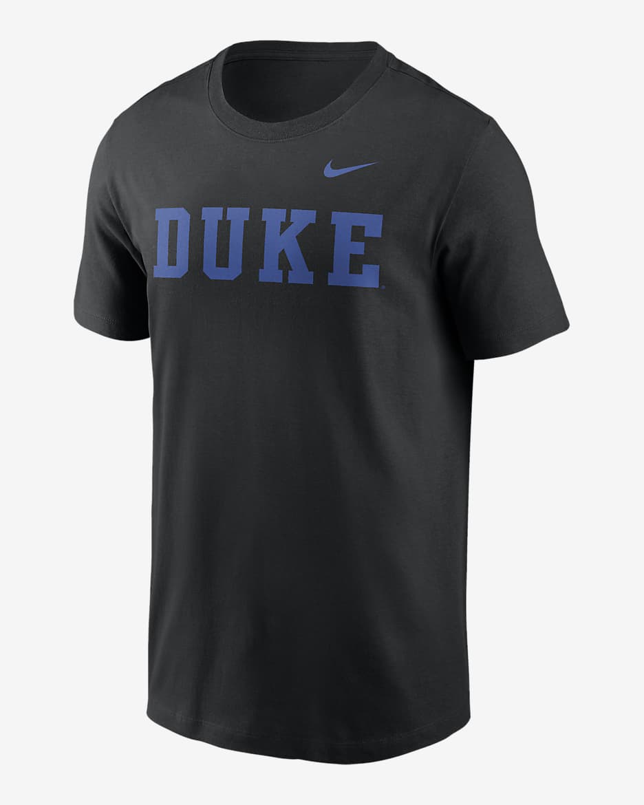 Duke Blue Devils Primetime Wordmark Men's Nike College T-Shirt - Black