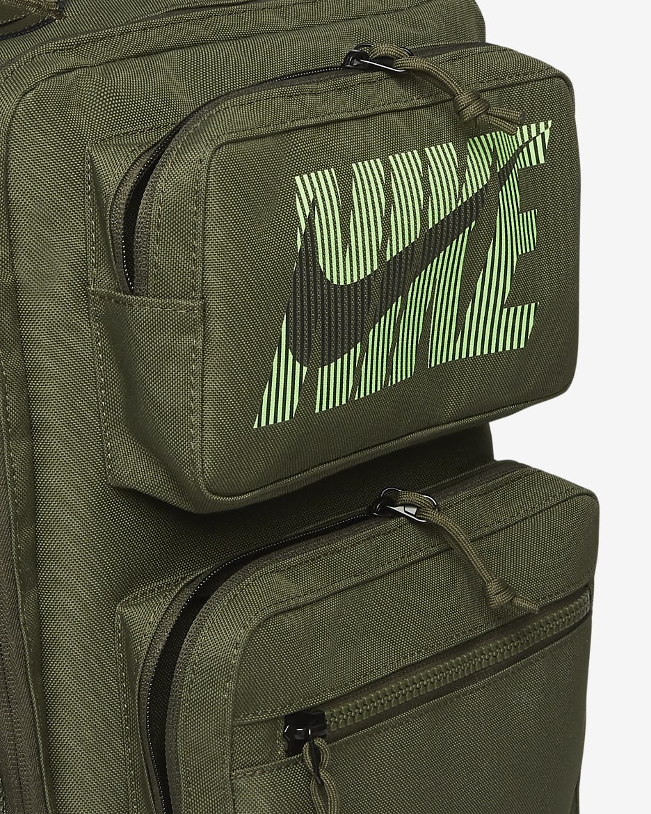 Nike Utility Speed Graphic Training Backpack (27L) - Cargo Khaki/Cargo Khaki/Green Strike