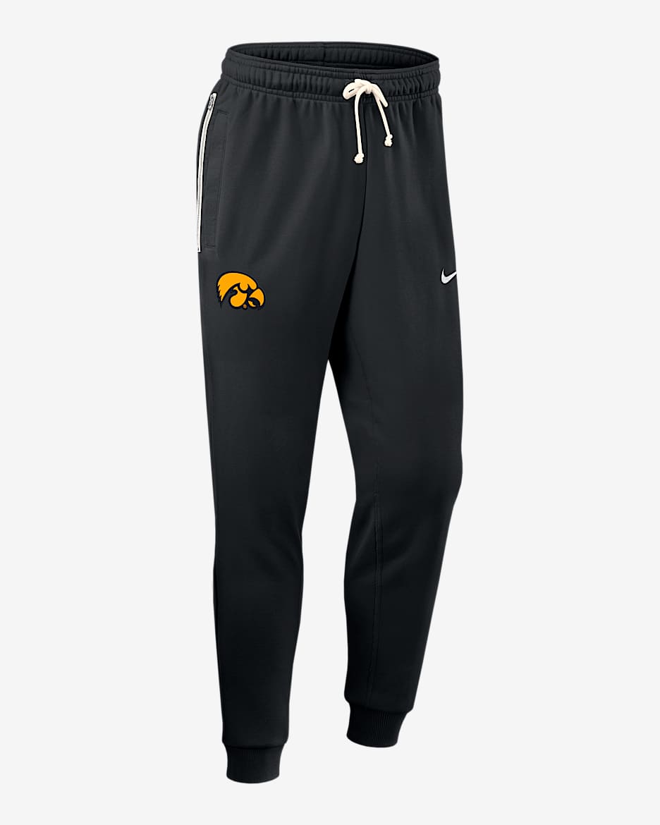 Iowa Sideline Men's Nike Dri-FIT College Taper Pants - Black