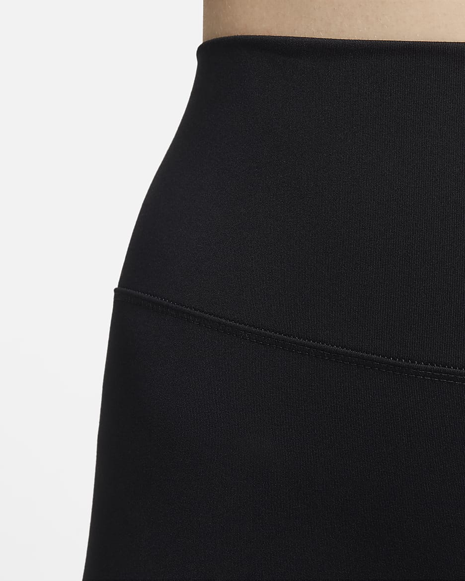 Shorts de ciclismo de tiro alto de 20 cm para mujer Nike One - Negro/Negro