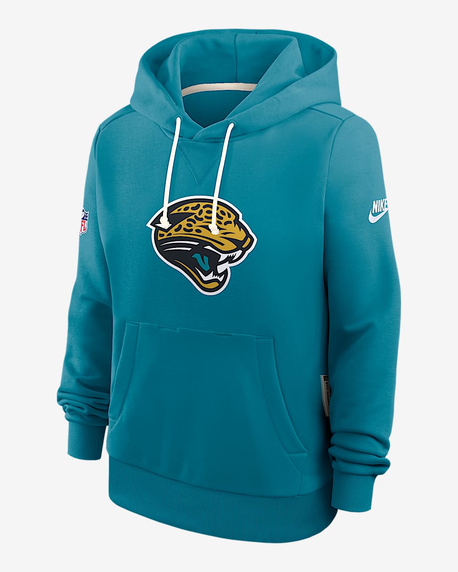 Jacksonville Jaguars Alt Pack Women's Nike Dri-FIT NFL Pullover Hoodie - Teal