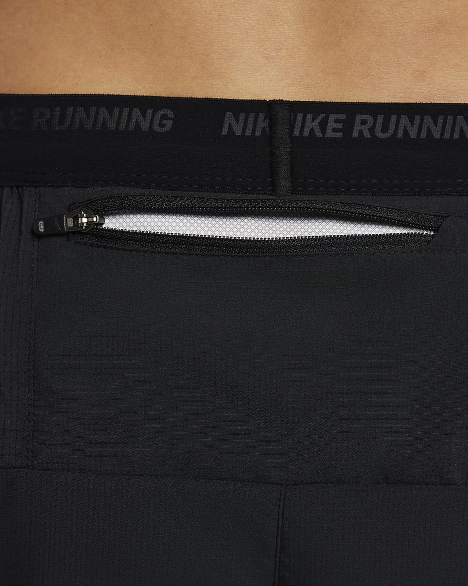 Nike Stride Run Energy Men's Dri-FIT 13cm (approx.) Brief-Lined Running Shorts - Black/Black/Light Photo Blue