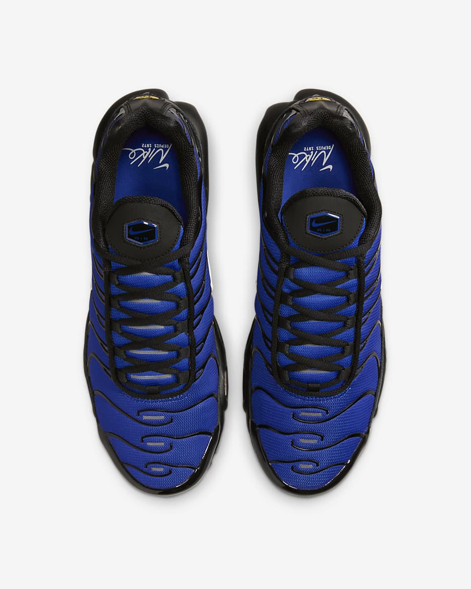 Nike Air Max Plus Premium herenschoenen - Zwart/Racer Blue/Obsidian/Phantom