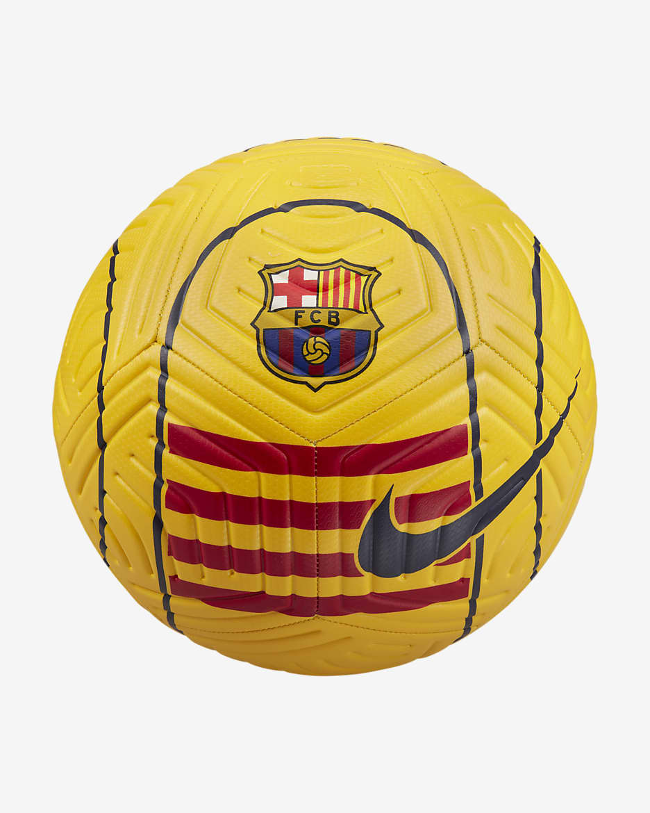FC Barcelona Strike Football - Amarillo/University Red/Binary Blue