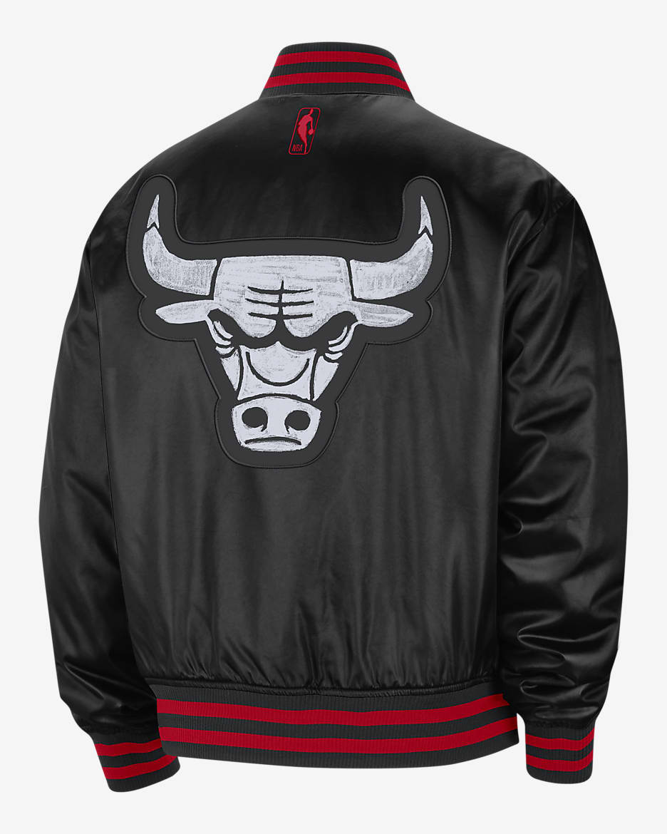 Chicago Bulls 2023/24 City Edition Men's Nike NBA Jacket - Black/Black/University Red