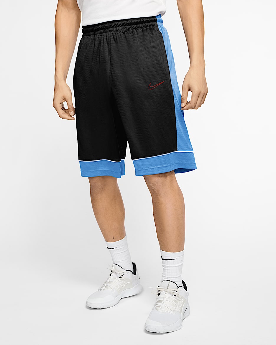 Shorts de básquetbol para hombre Nike - Negro/Azul universitario/Rojo universitario