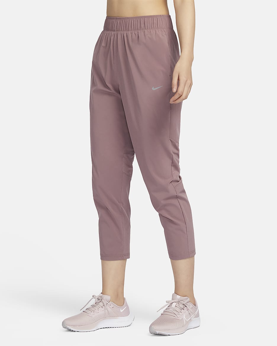 ナイキ Dri-FIT ファスト ウィメンズ ミッドライズ 7/8 ランニングパンツ - スモーキーモーブ