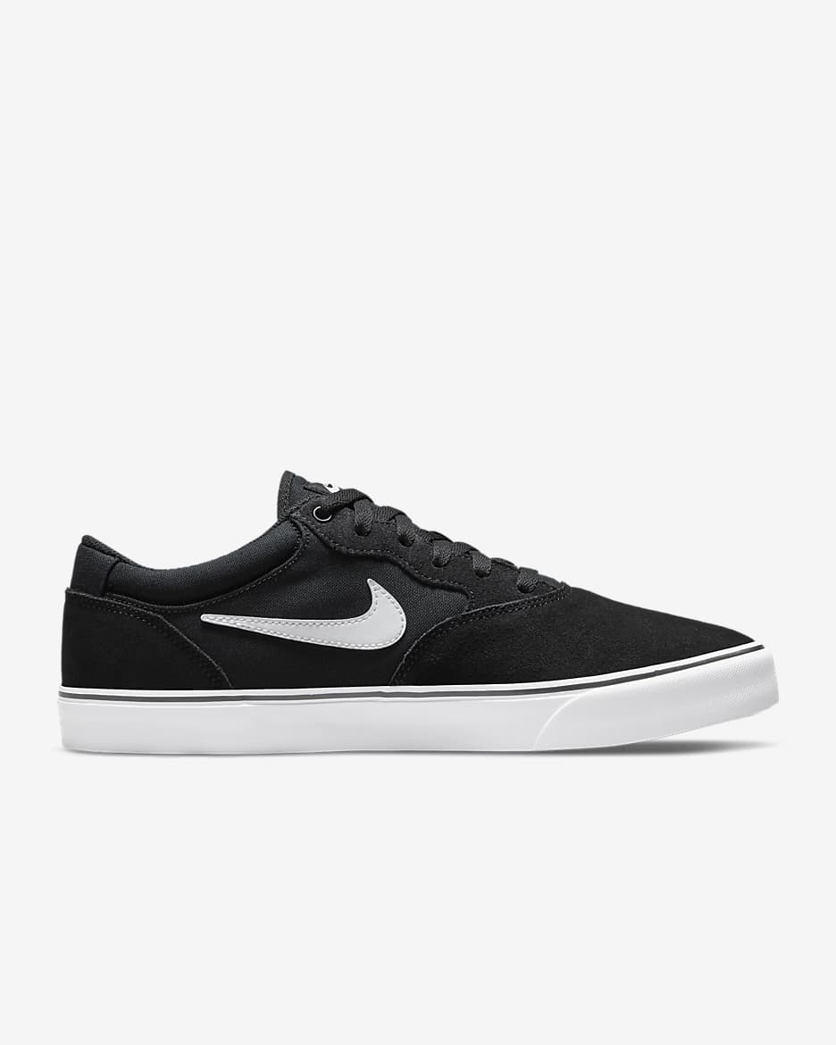 Nike SB Chron 2 Skate Shoe - Black/Black/White