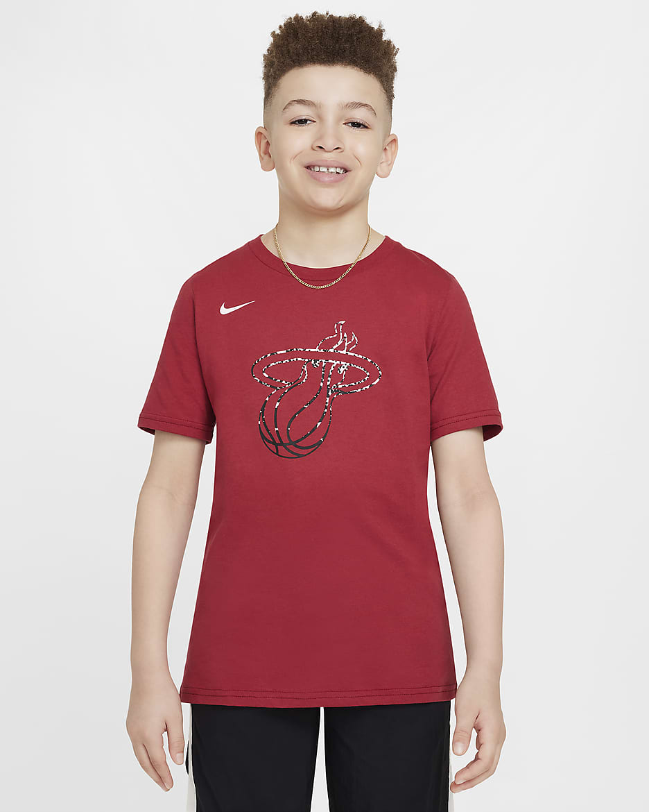 Miami Heat Essential Nike NBA-shirt voor jongens - Tough Red