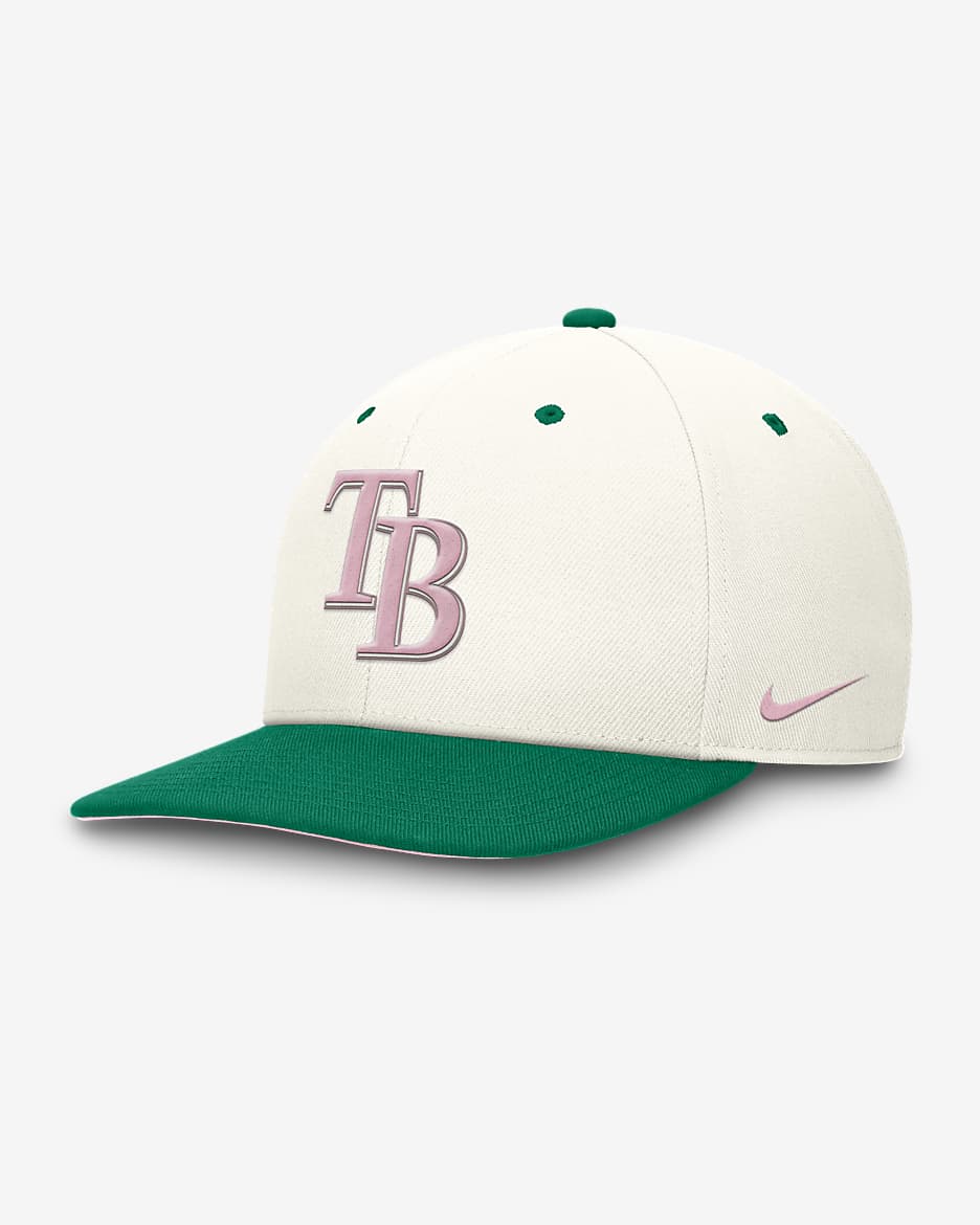 Tampa Bay Rays Sail Pro Men's Nike Dri-FIT MLB Adjustable Hat - Sail/Malachite