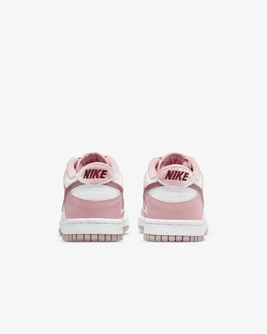 Nike Dunk Low Schuh für ältere Kinder - Pink Glaze/Weiß/Pomegranate/Pink Glaze