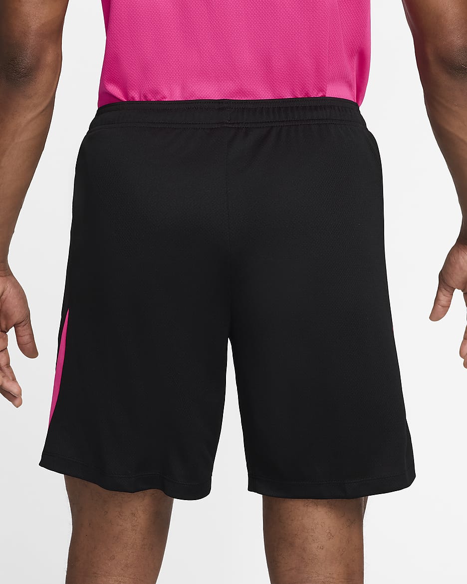 Chelsea FC Strike (tredjedrakt) Nike Dri-FIT strikket fotballshorts til herre  - Svart/Pink Prime/Pink Prime