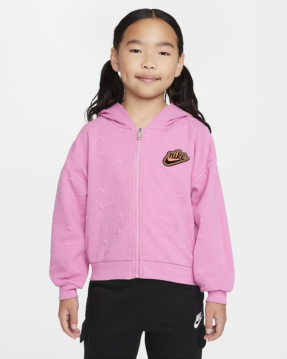 Nike New Impressions Little Kids' Full-Zip Hoodie - Magic Flamingo