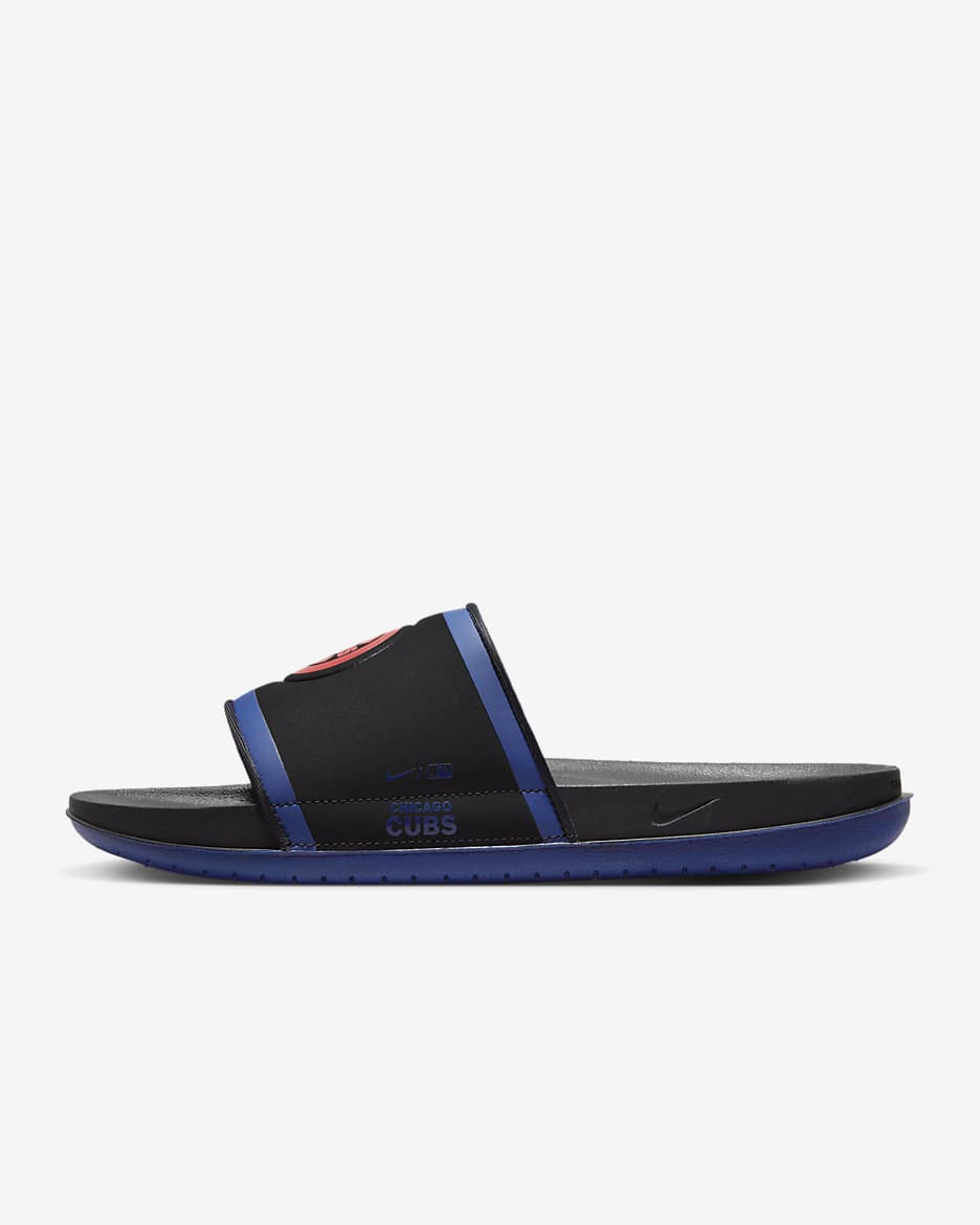 Nike Offcourt (MLB Chicago Cubs) Slide - Black/Deep Royal Blue/Sport Red