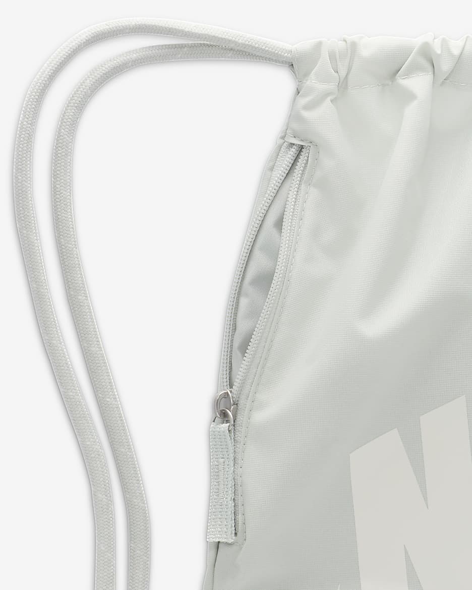 Nike Heritage Bolsa con cordón (13 l) - Plata claro/Plata claro/Phantom