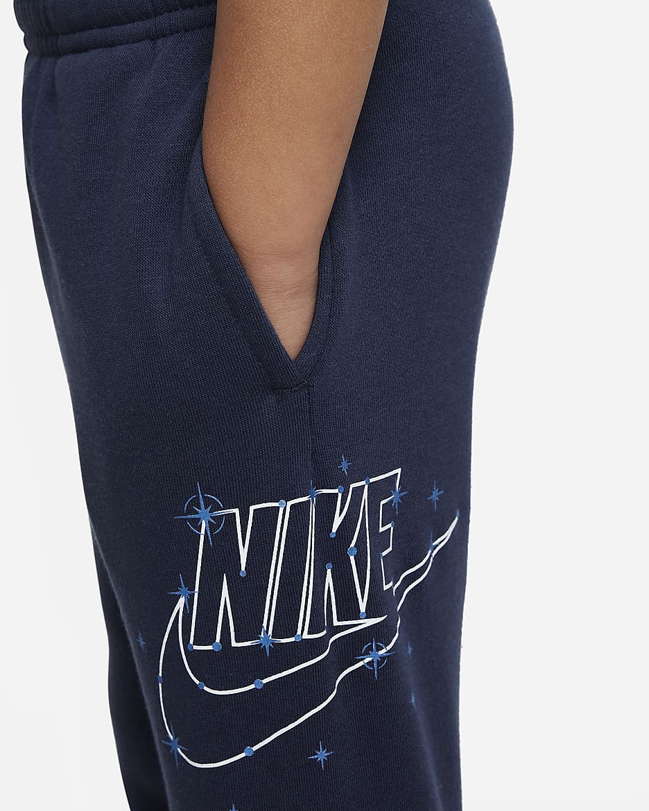 Παντελόνι Nike Sportswear Shine Fleece Pants για νήπια - Midnight Navy