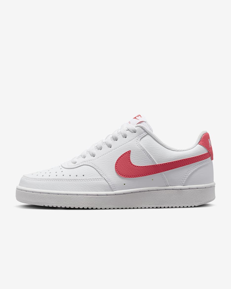 รองเท้าผู้หญิง Nike Court Vision Low - ขาว/Volt/ดำ/Sea Coral
