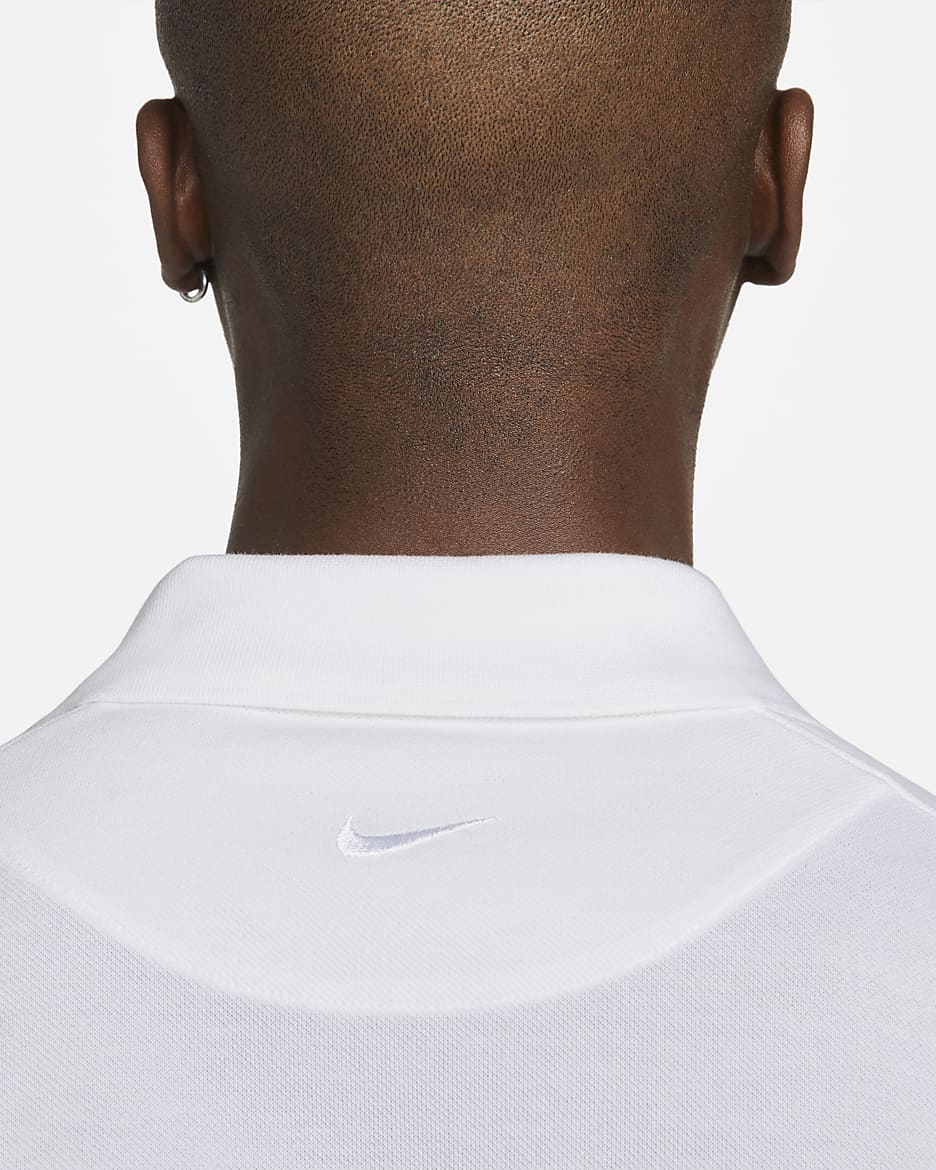 Polo coupe slim The Nike Polo Rafa pour Homme - Blanc/Noir