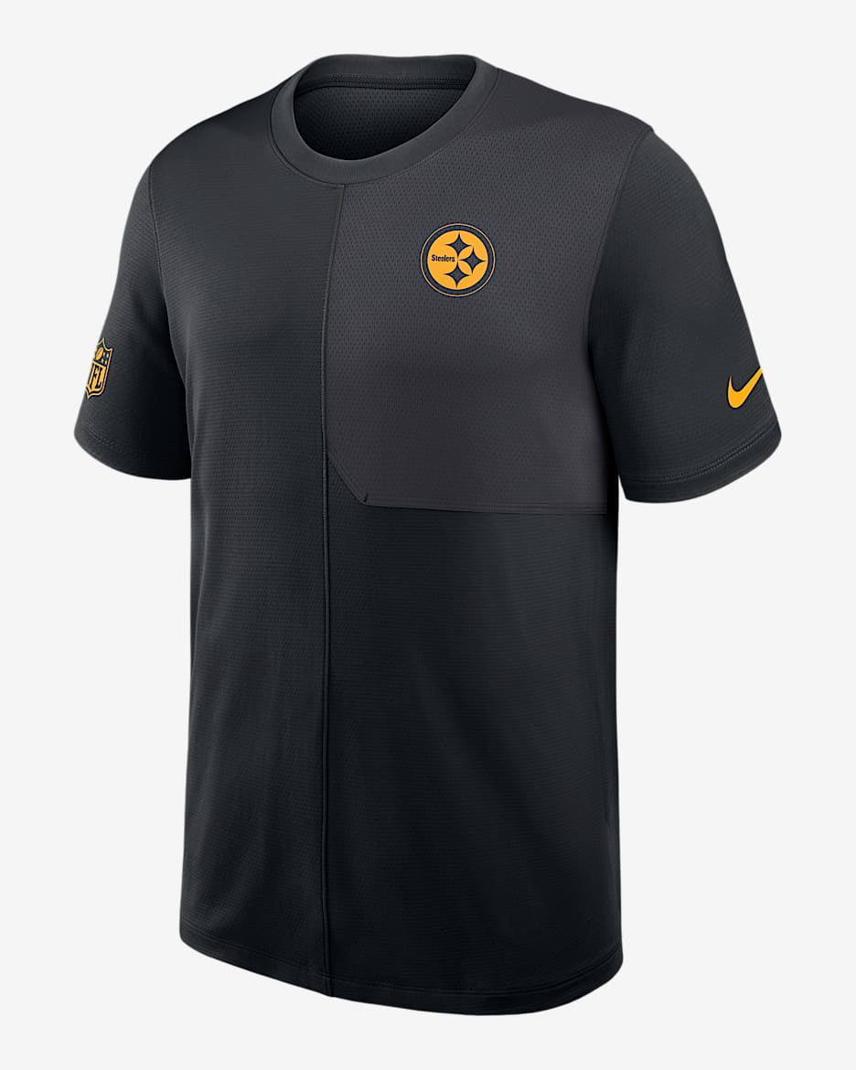 Pittsburgh Steelers Sideline Coach Men's Nike Dri-FIT NFL Top - Black
