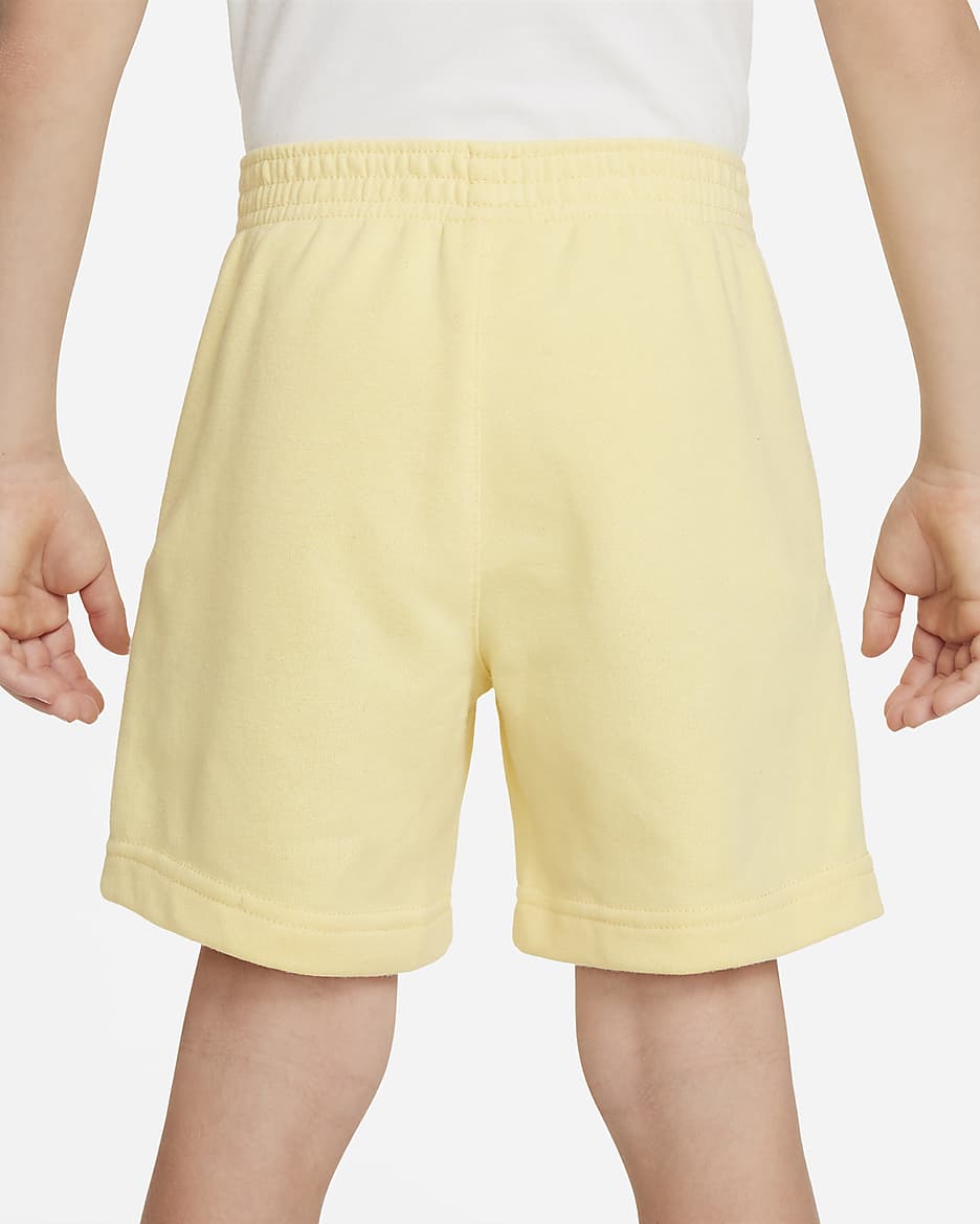 Nike Sportswear Paint Your Future Little Kids' French Terry Shorts - Soft Yellow