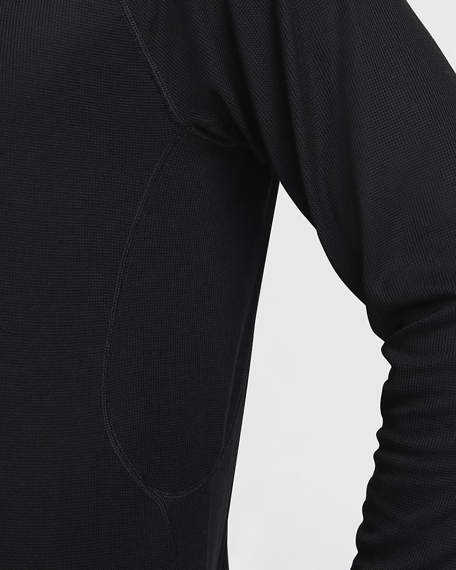 Vêtement deuxième couche à demi-zip Dri-FIT Nike Trail pour homme - Noir/Summit White