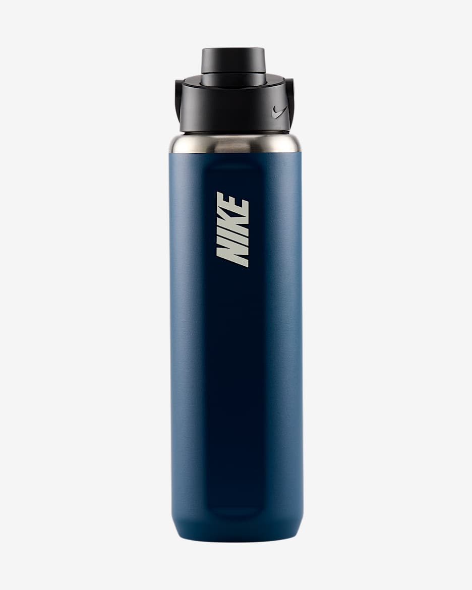 Nike Recharge Stainless Steel Chug Bottle (710ml approx.) - Blue Force/Black