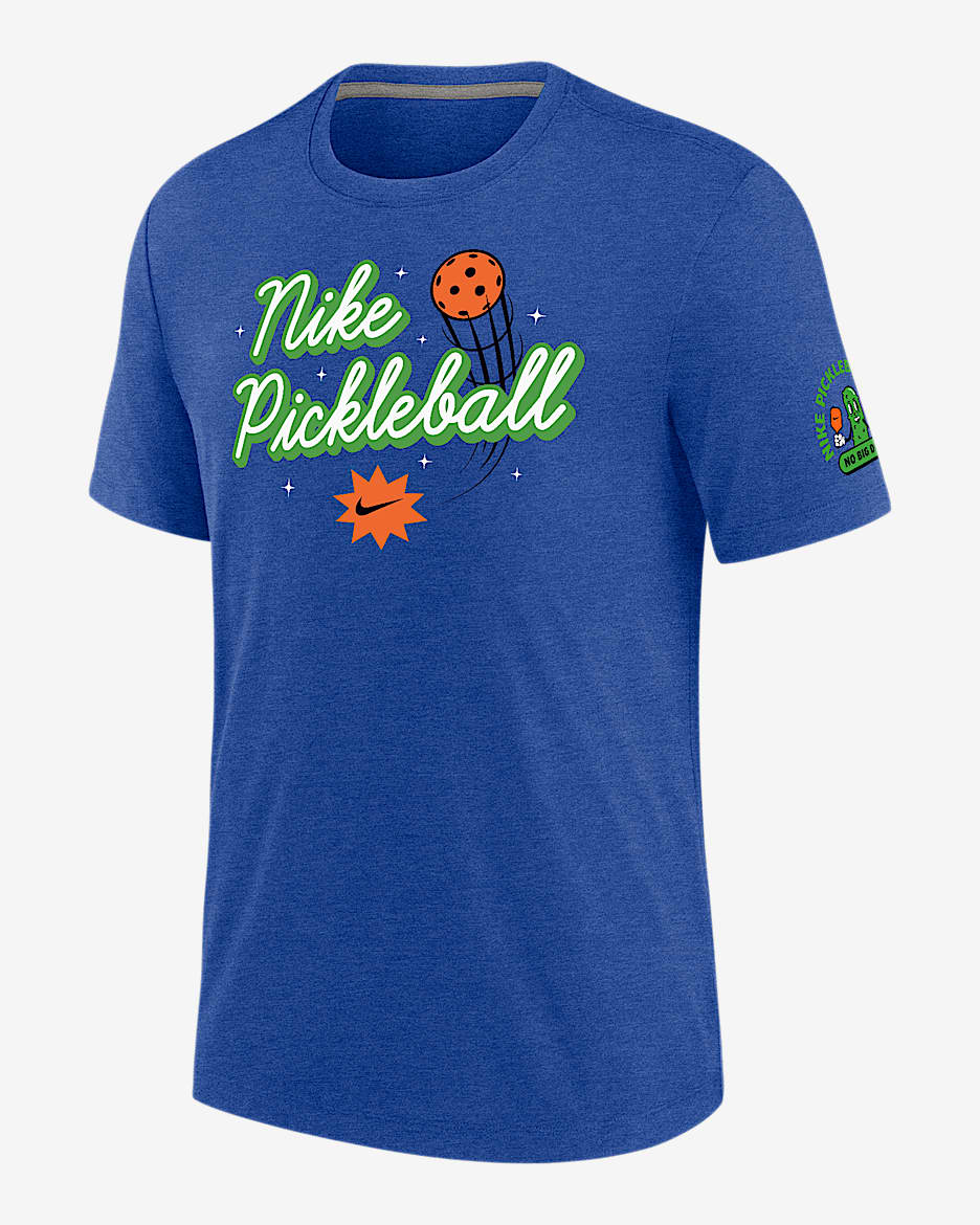 Nike Men's Pickleball T-Shirt - Royal Blue Heather