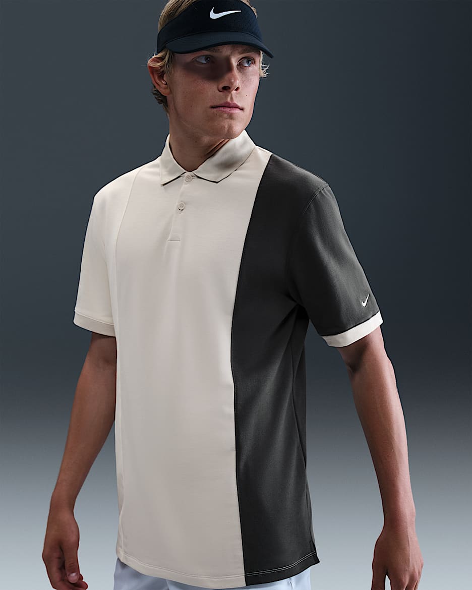 Polo de golf Nike Victory+ pour homme - Light Orewood Brown/Pale Ivory/Anthracite/Light Orewood Brown