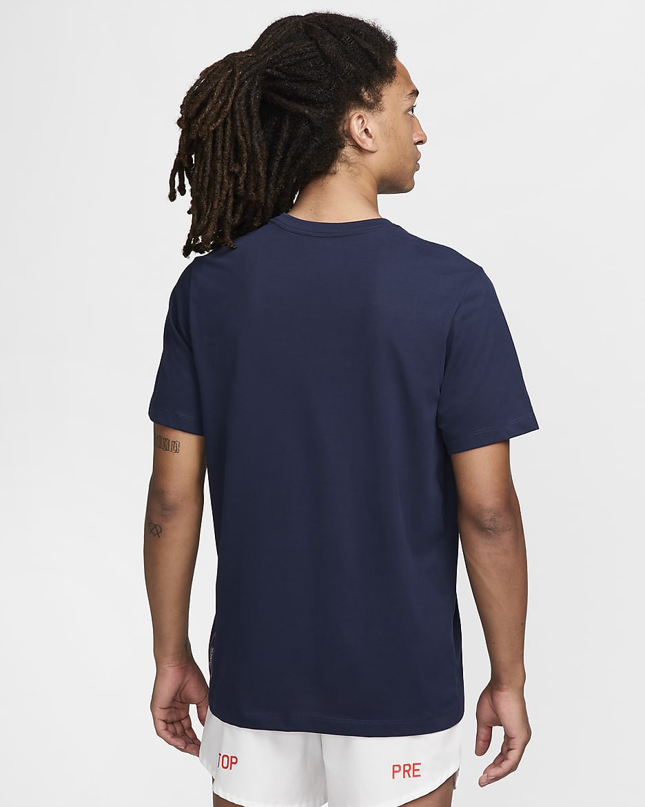 Nike Dri-FIT hardloopshirt voor heren - Obsidian