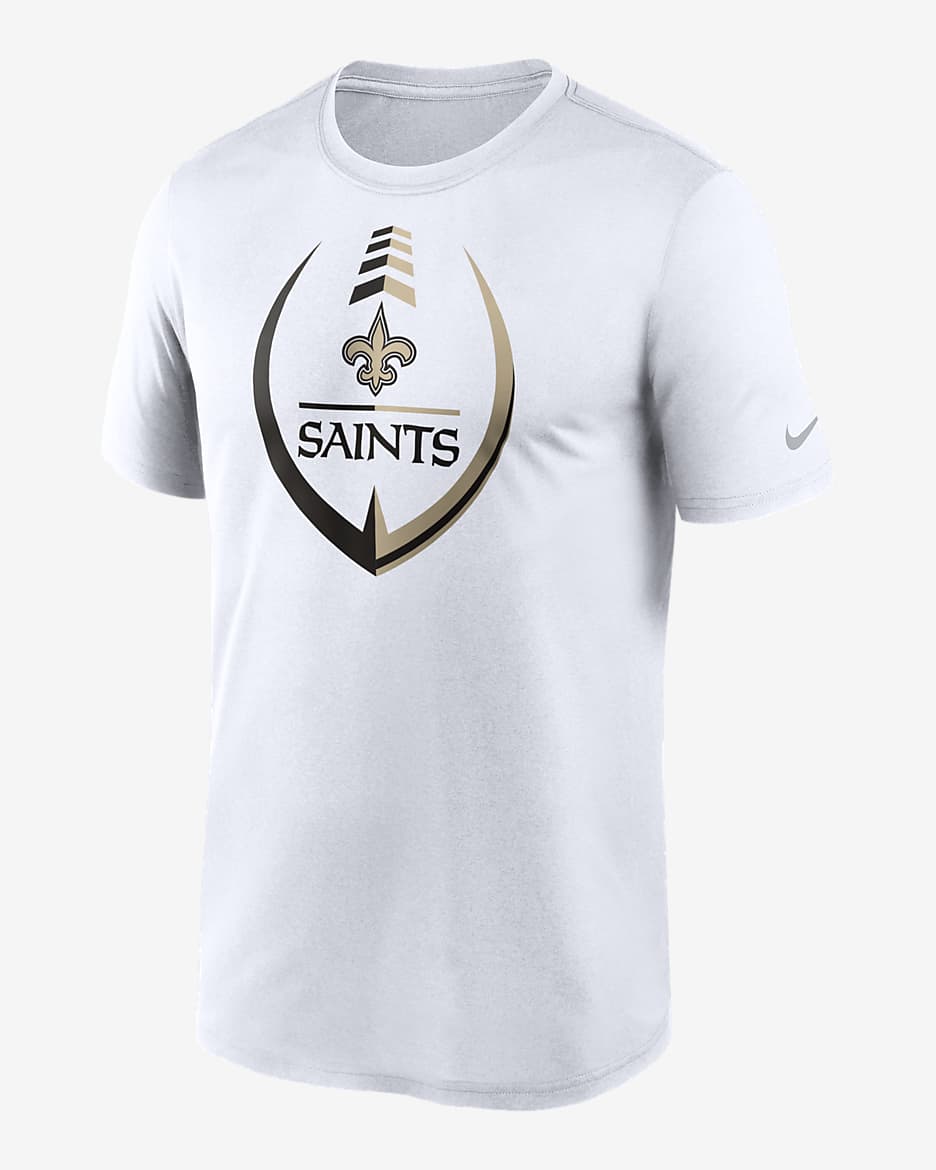 Playera para hombre Nike Dri-FIT Icon Legend (NFL New Orleans Saints) - Blanco
