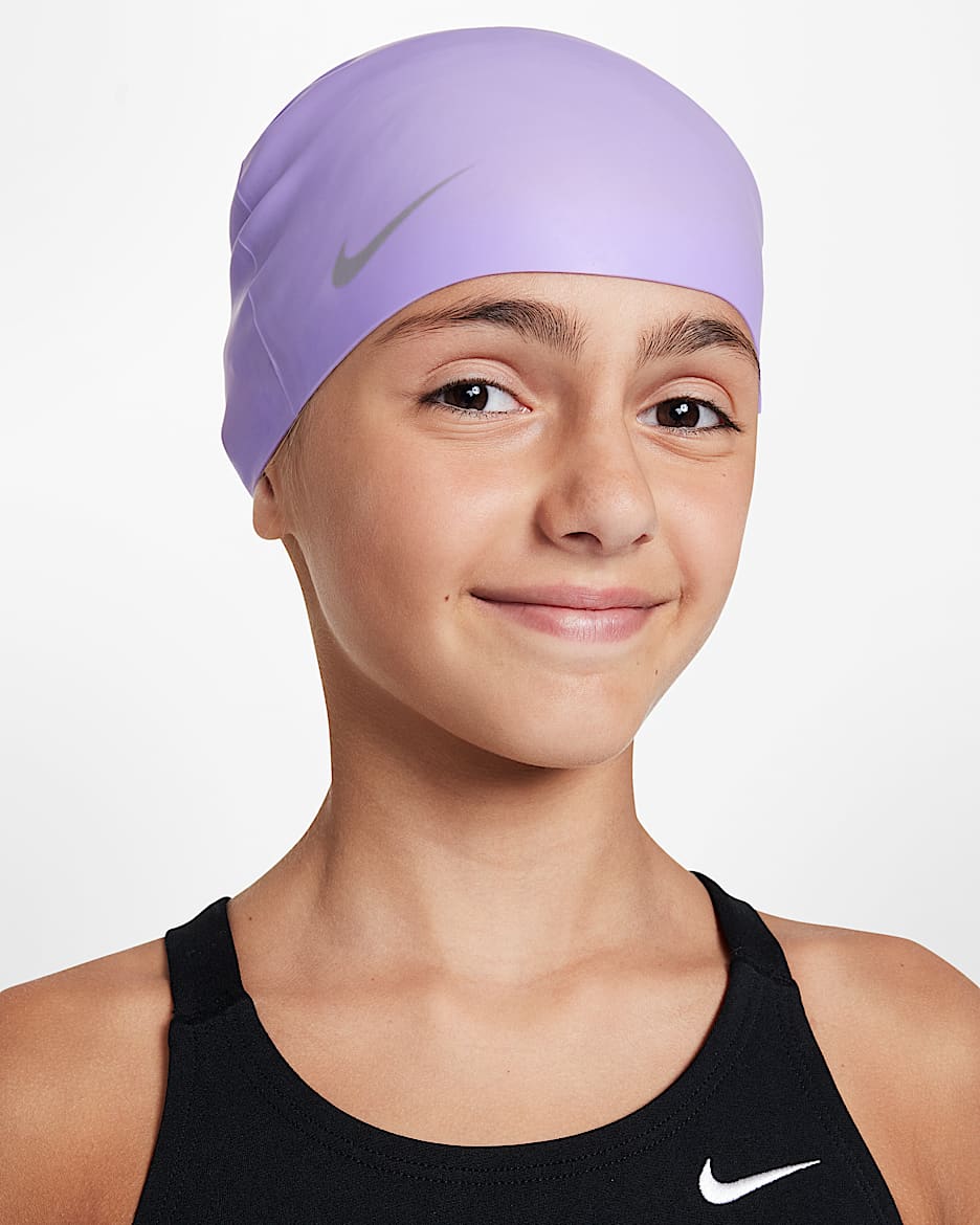 Gorra juvenil Nike Swim Solid Silicone - Hortensias