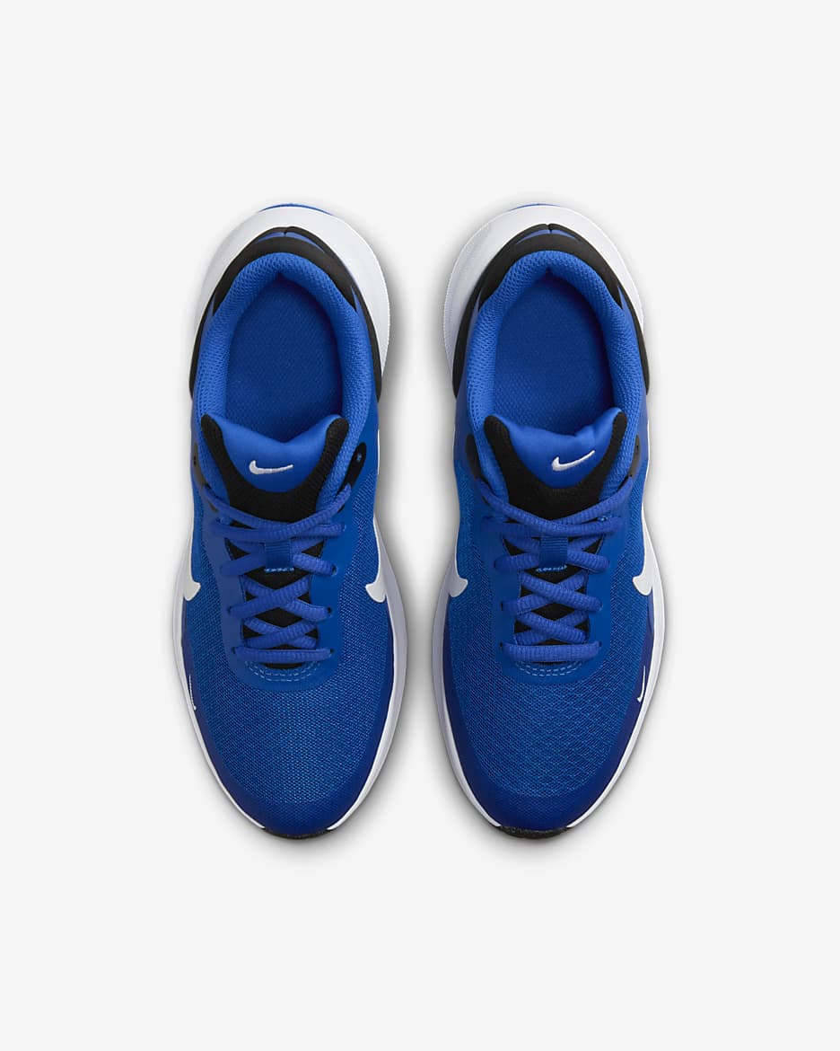 Nike Revolution 7 løpesko til store barn - Game Royal/Svart/Hvit