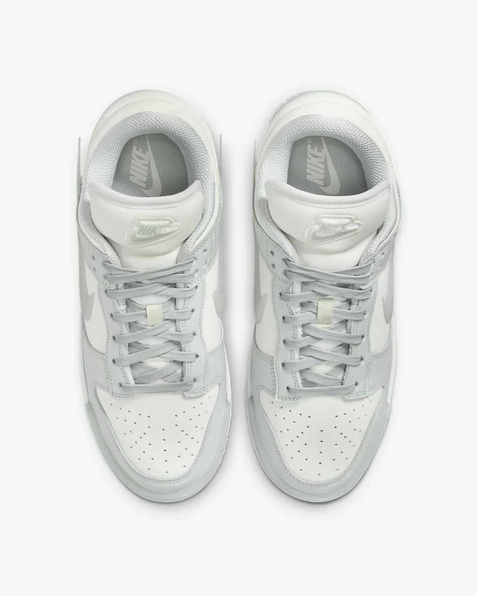 Nike Dunk 低筒 Twist 女鞋 - Light Silver/白色/Sail