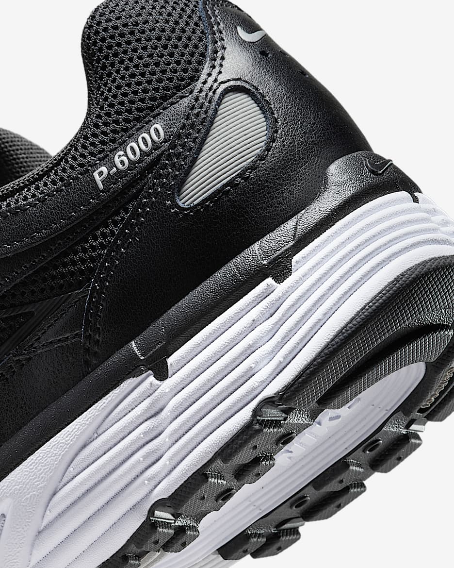 Nike P-6000 Shoes - Black/White/Metallic Silver/Black