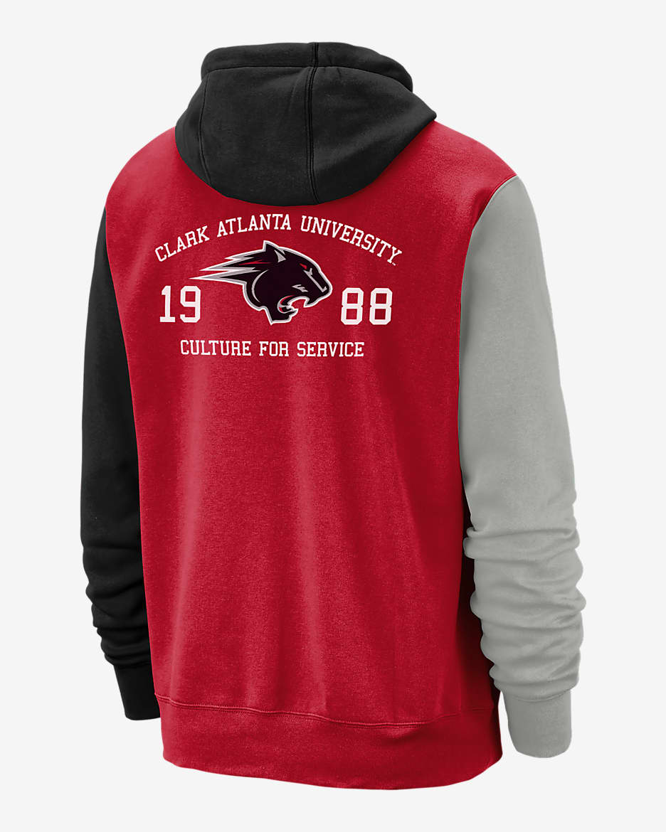 Clark Atlanta Club Fleece Men's Nike College Hoodie - Red