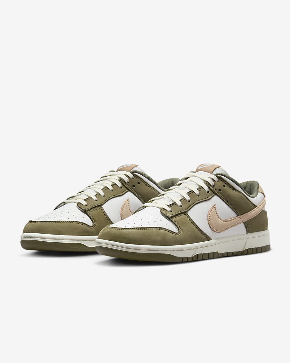 รองเท้าผู้ชาย Nike Dunk Low Retro Premium - Medium Olive/Summit White/Sail/Hemp