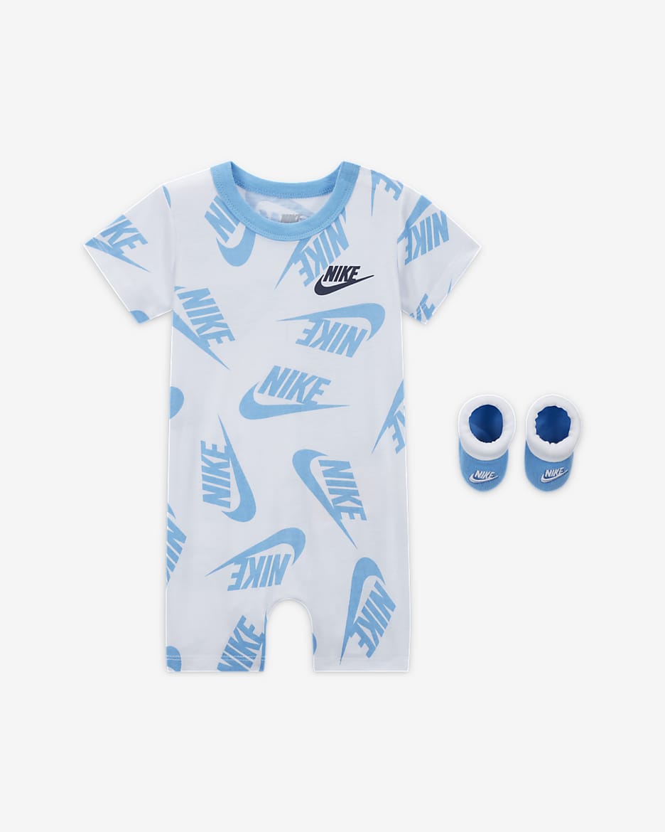 Nike Baby Bodysuit and Booties Set - White