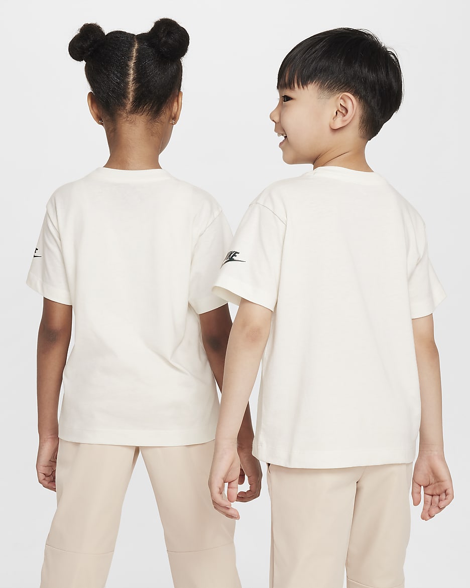 Nike Step Up Your Game Little Kids' Graphic T-Shirt - Sail