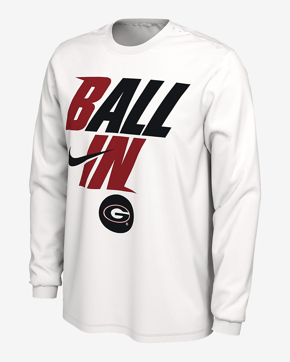 Nike College (Georgia) Men's T-Shirt - White