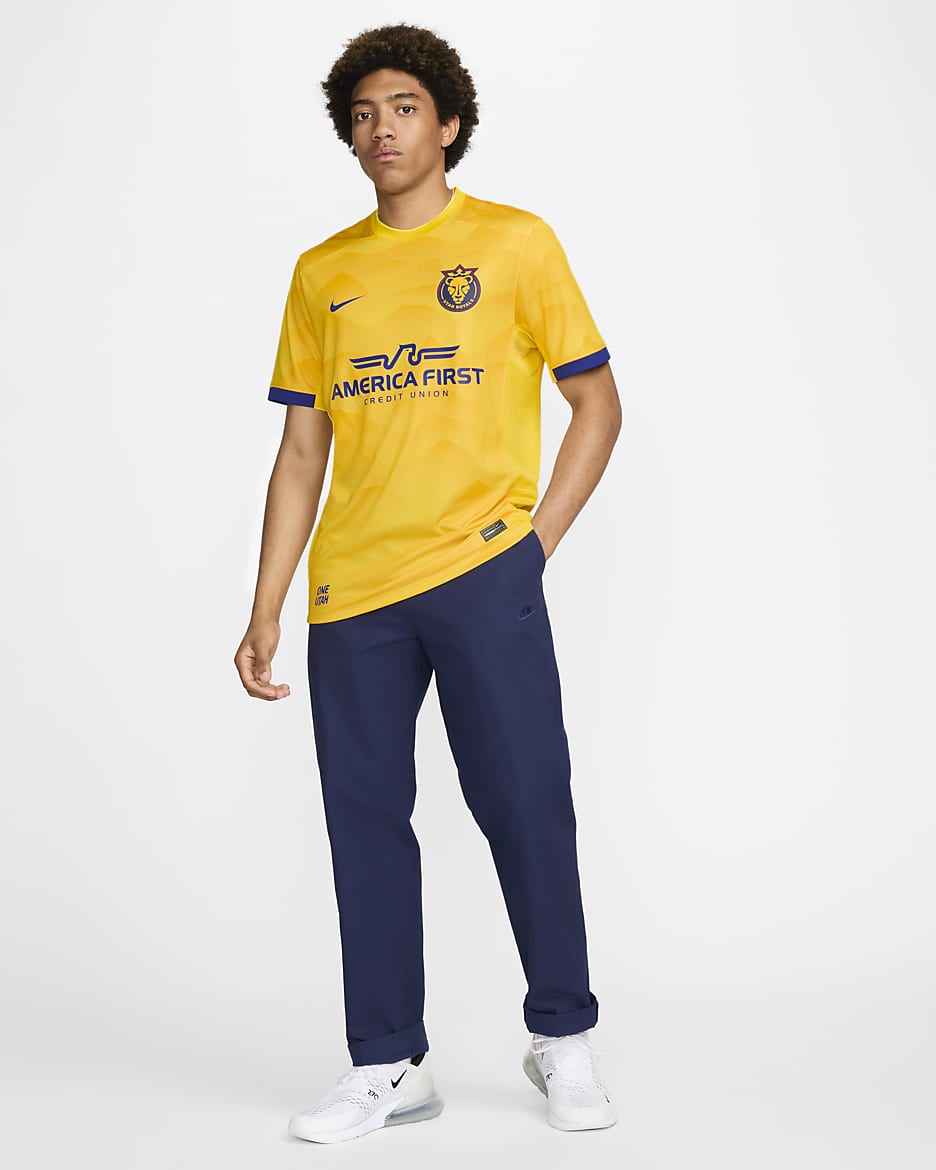 Utah Royals 2024 Stadium Primary Men's Nike Dri-FIT NWSL Replica Jersey - Varsity Maize