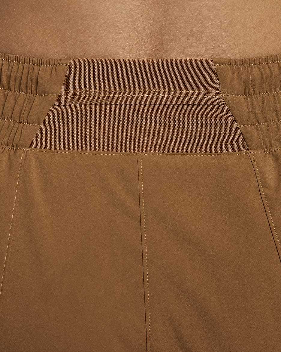 Nike Dri-FIT One Women's Mid-rise 8cm (approx.) Brief-Lined Shorts - Light British Tan