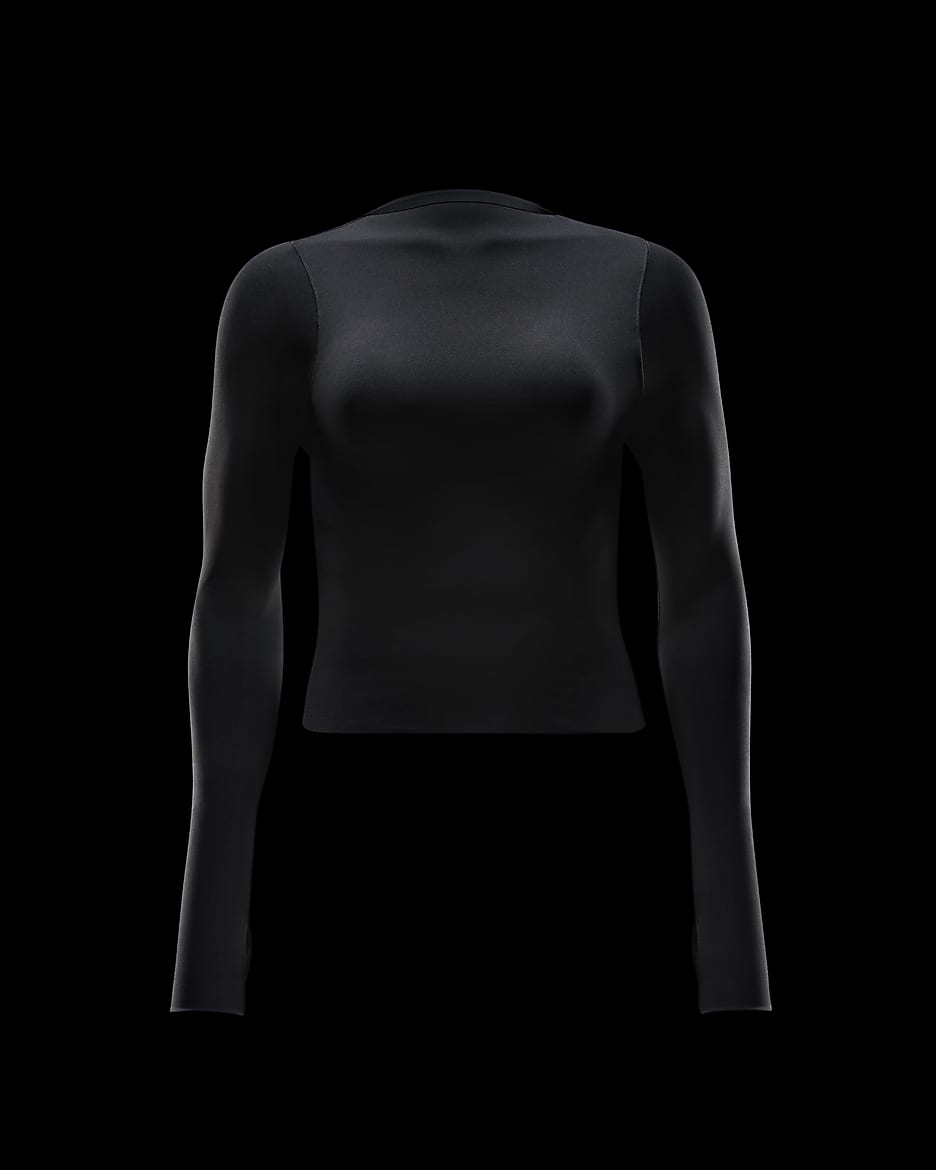 Nike Zenvy Women's Dri-FIT Long-Sleeve Top - Black