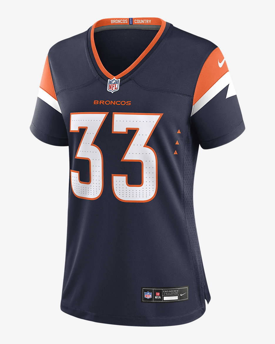 Javonte Williams Denver Broncos Women's Nike NFL Game Football Jersey - Navy